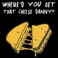 WhereD Ya Get That Cheese Danny Shane Gillis Grilled Cheese Drawstring Bag