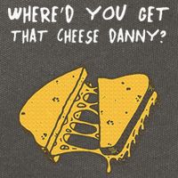 WhereD Ya Get That Cheese Danny Shane Gillis Grilled Cheese Cotton Canvas Backpack