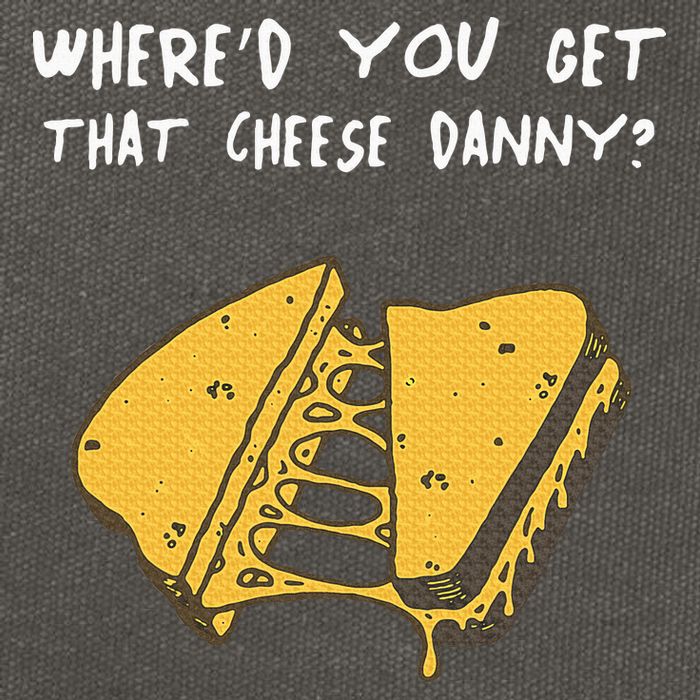 WhereD Ya Get That Cheese Danny Shane Gillis Grilled Cheese Cotton Canvas Backpack