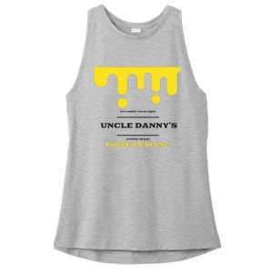 WhereD Ya Get That Cheese Danny Shane Gillis Grilled Cheese Ladies PosiCharge Tri-Blend Wicking Tank