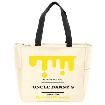 WhereD Ya Get That Cheese Danny Shane Gillis Grilled Cheese Zip Tote Bag
