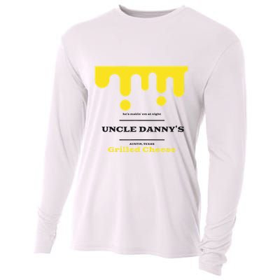 WhereD Ya Get That Cheese Danny Shane Gillis Grilled Cheese Cooling Performance Long Sleeve Crew