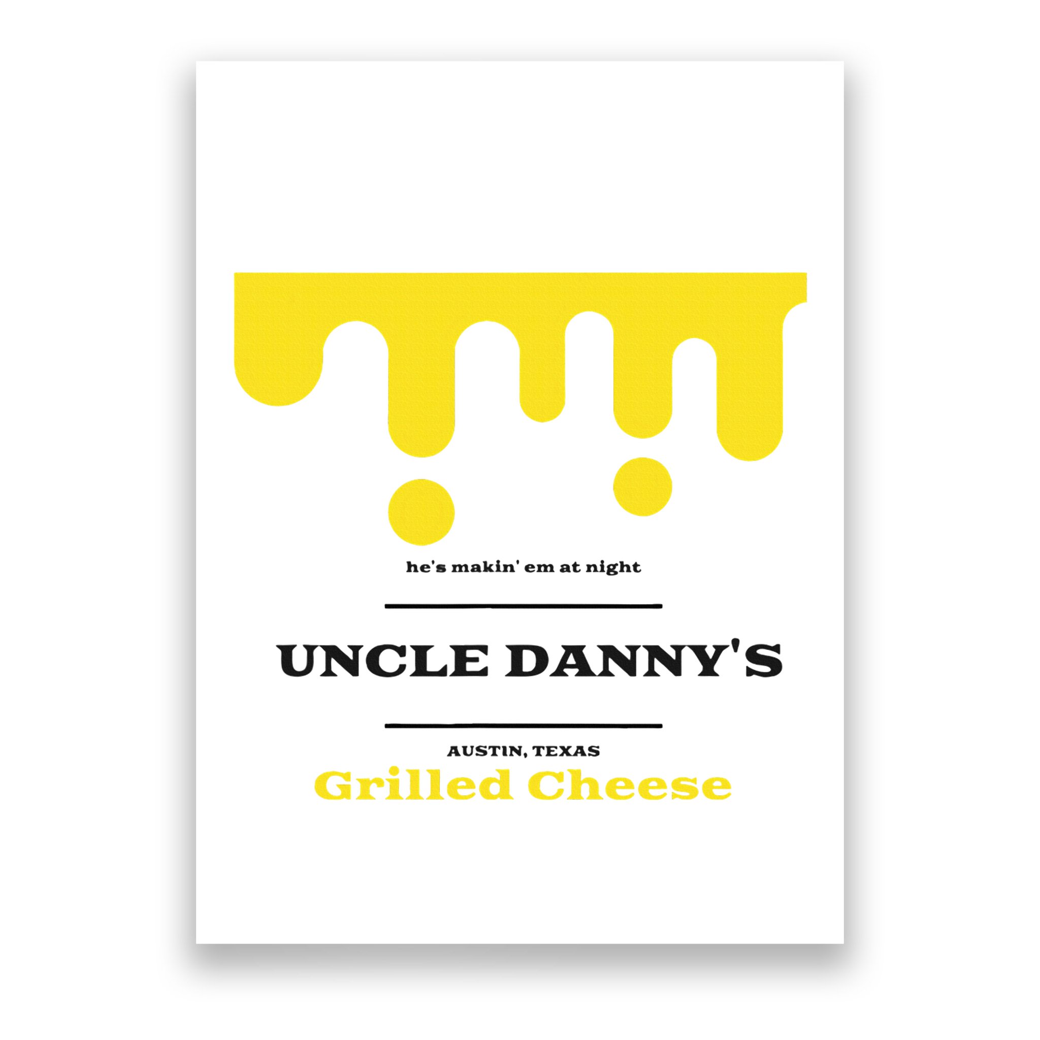 WhereD Ya Get That Cheese Danny Shane Gillis Grilled Cheese Poster