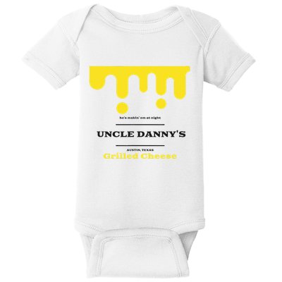 WhereD Ya Get That Cheese Danny Shane Gillis Grilled Cheese Baby Bodysuit