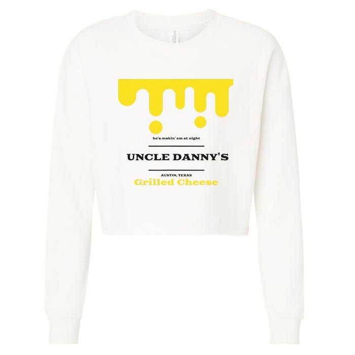 WhereD Ya Get That Cheese Danny Shane Gillis Grilled Cheese Cropped Pullover Crew