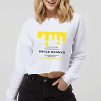 WhereD Ya Get That Cheese Danny Shane Gillis Grilled Cheese Cropped Pullover Crew