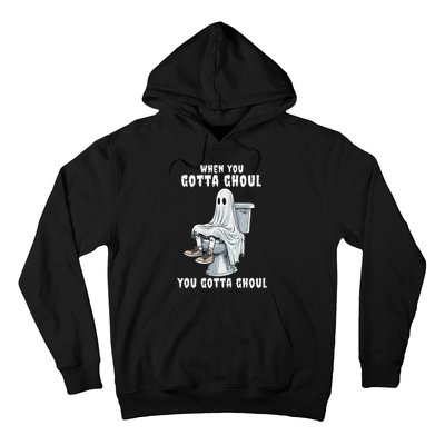 When You Gotta Ghoul Pooping Bathroom Funny Halloween Hoodie