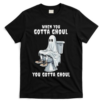 When You Gotta Ghoul Pooping Bathroom Funny Halloween T-Shirt