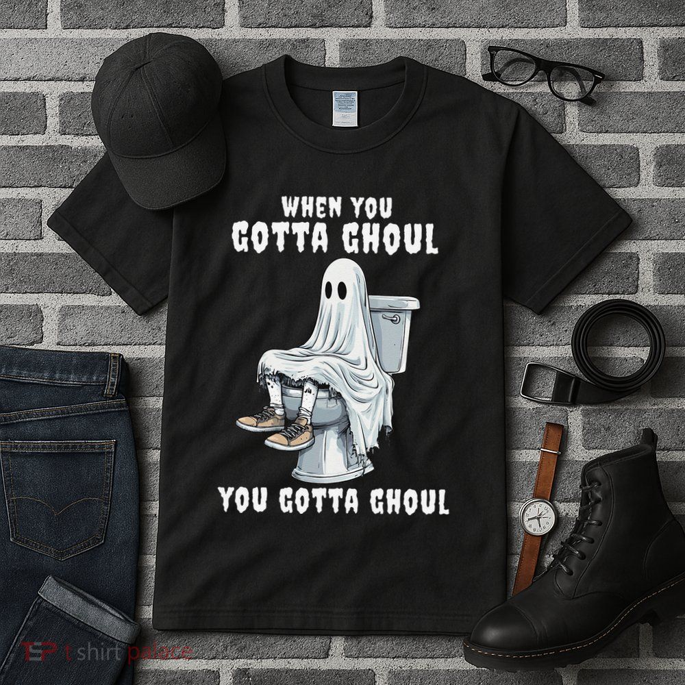 When You Gotta Ghoul Pooping Bathroom Funny Halloween Tall T-Shirt