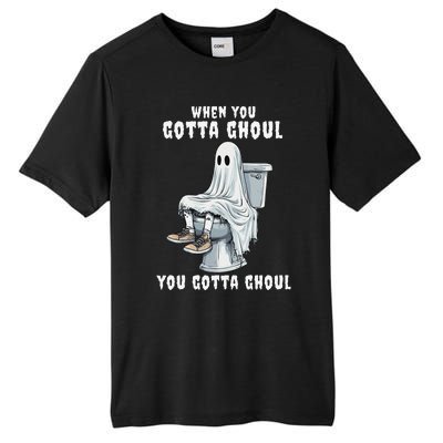 When You Gotta Ghoul Pooping Bathroom Funny Halloween Tall Fusion ChromaSoft Performance T-Shirt