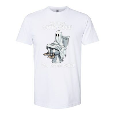 When You Gotta Ghoul Pooping Bathroom Funny Halloween Softstyle CVC T-Shirt