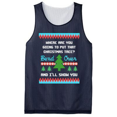 Where You Going To Put That Christmas Tree Mesh Reversible Basketball Jersey Tank