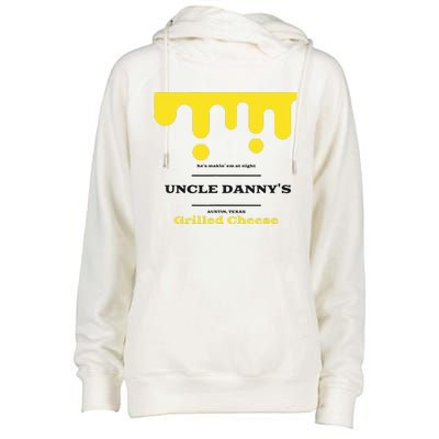 Whered Ya Get That Cheese Womens Funnel Neck Pullover Hood