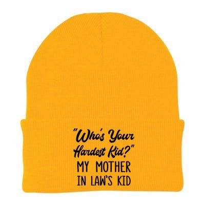 Who’s Your Hardest My Mother In Law’s Cool Gift Knit Cap Winter Beanie