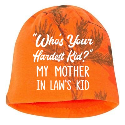 Who’s Your Hardest My Mother In Law’s Cool Gift Kati - Camo Knit Beanie