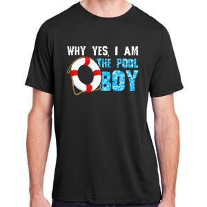 Why Yes I Am The Pool Funny Swimmer Swimming Swim Adult ChromaSoft Performance T-Shirt