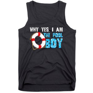 Why Yes I Am The Pool Funny Swimmer Swimming Swim Tank Top