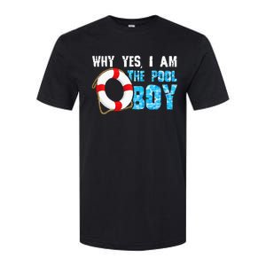 Why Yes I Am The Pool Funny Swimmer Swimming Swim Softstyle CVC T-Shirt