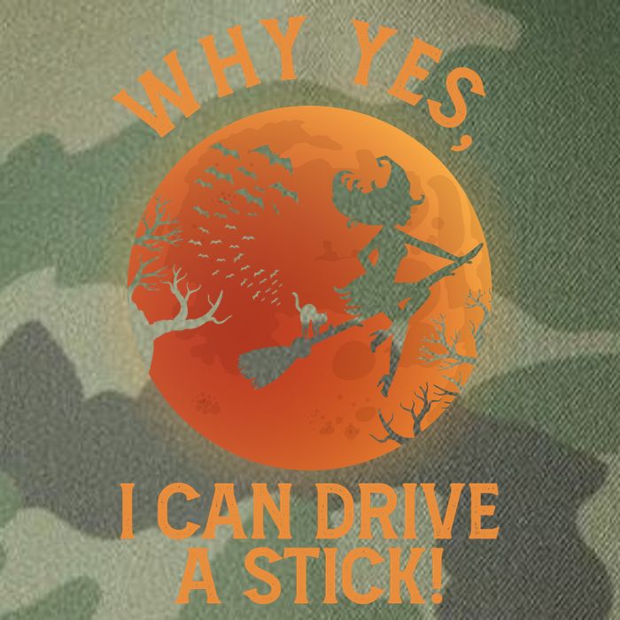 Why Yes I Can Drive A Stick Funny Halloween Witch Legacy Tie Dye Trucker Hat