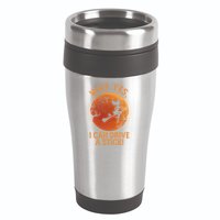 Why Yes I Can Drive A Stick Funny Halloween Witch 16oz Travel Tumbler
