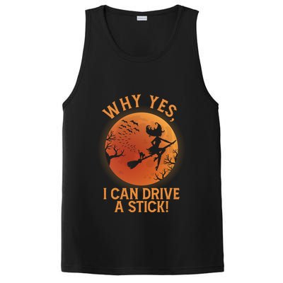 Why Yes I Can Drive A Stick Funny Halloween Witch PosiCharge Competitor Tank
