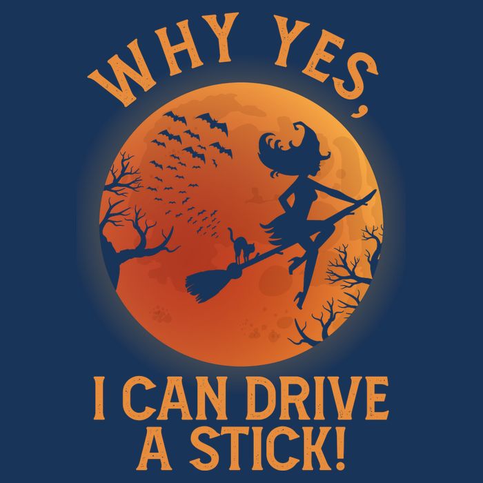 Why Yes I Can Drive A Stick Funny Halloween Witch Infant Baby Jersey Bodysuit