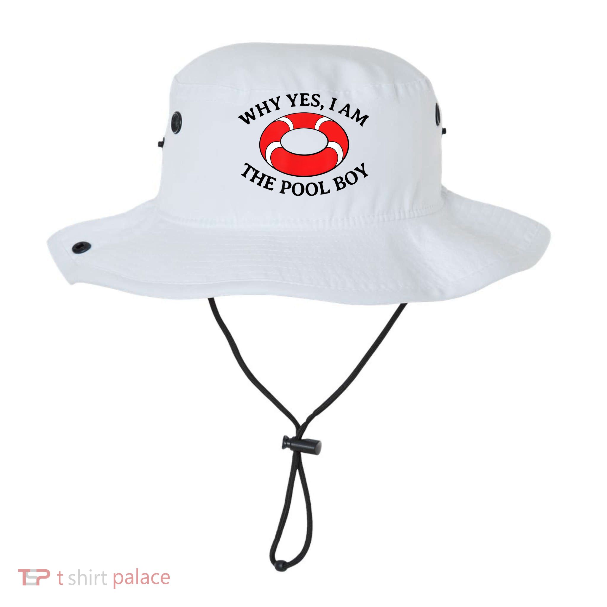 Why Yes I Am The Pool Boy Funny Swimming Accessories Gift Bucket Hat
