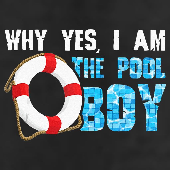 Why Yes I Am The Pool Boy Funny Swimmer Swimming Swim Gift 7 Panel Mesh Trucker Snapback Hat
