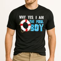 Why Yes I Am The Pool Boy Funny Swimmer Swimming Swim Gift Cooling Performance Crew T-Shirt