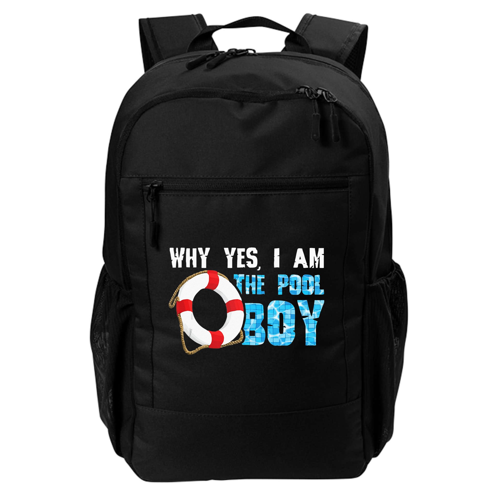 Why Yes I Am The Pool Boy Funny Swimmer Swimming Swim Gift Backpack