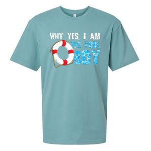 Why Yes I Am The Pool Boy Funny Swimmer Swimming Swim Gift Sueded Cloud Jersey T-Shirt