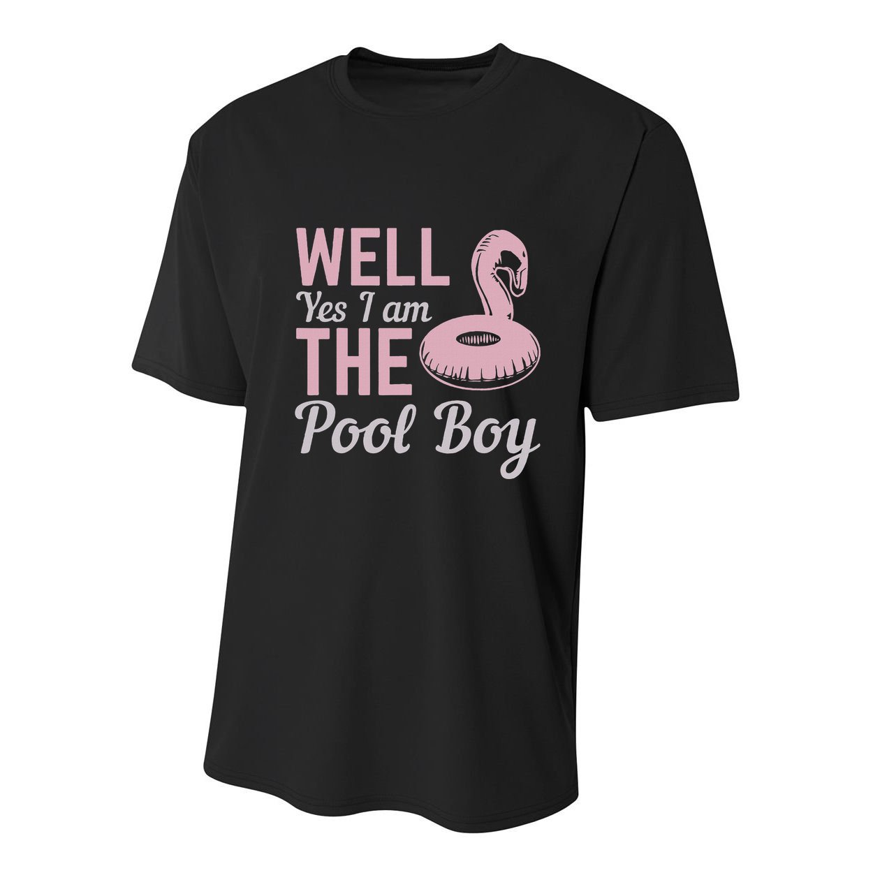 Well Yes I Am The Pool Boy Youth Performance Sprint T-Shirt
