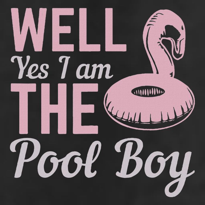 Well Yes I Am The Pool Boy Golf Towel