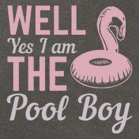 Well Yes I Am The Pool Boy Cotton Canvas Backpack