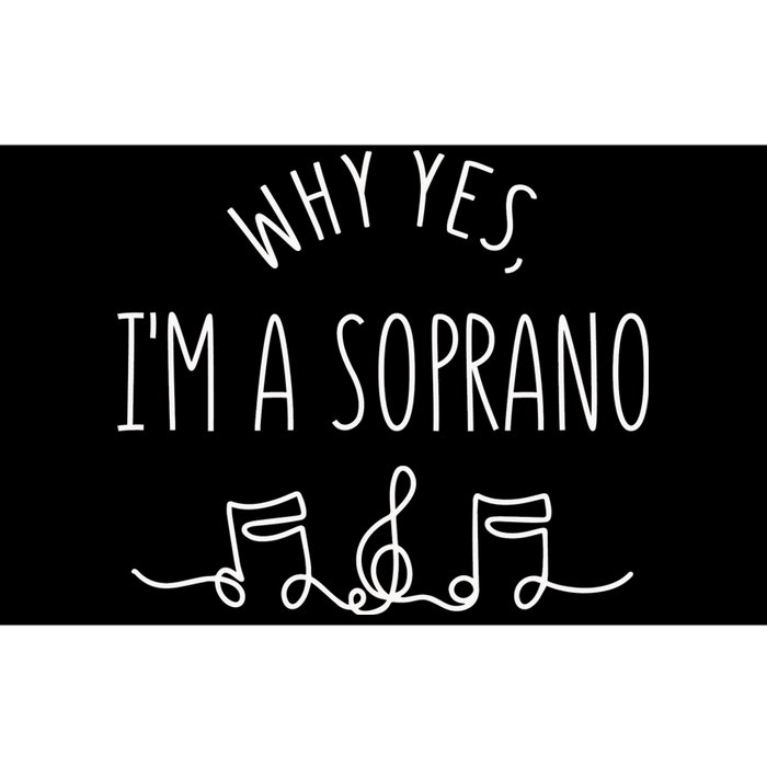 Why Yes I'm A Sopranino Musical Bumper Sticker