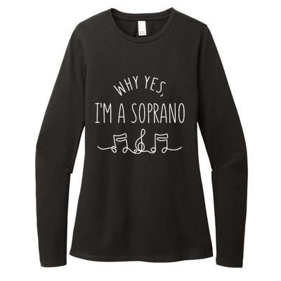 Why Yes I'm A Sopranino Musical Womens CVC Long Sleeve Shirt