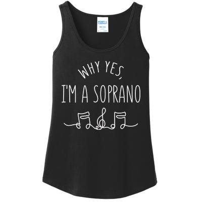 Why Yes I'm A Sopranino Musical Ladies Essential Tank