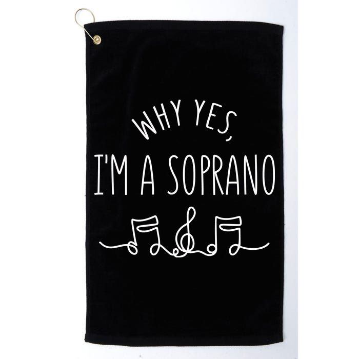 Why Yes I'm A Sopranino Musical Golf Towel