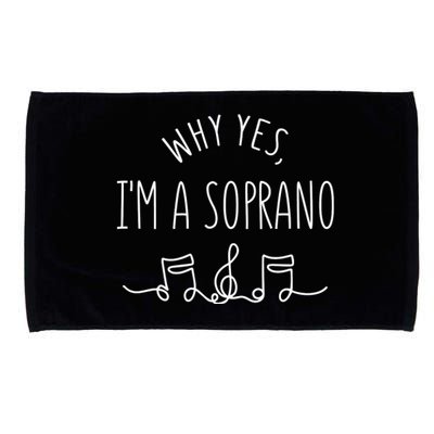 Why Yes I'm A Sopranino Musical Microfiber Hand Towel