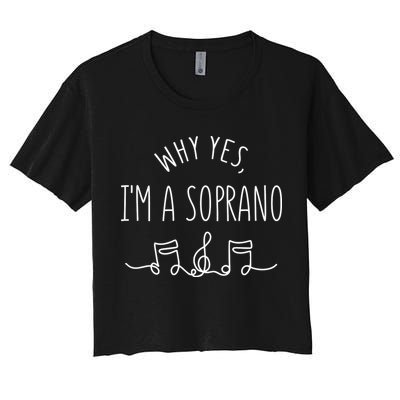 Why Yes I'm A Sopranino Musical Crop Top