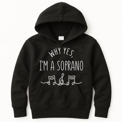 Why Yes I'm A Sopranino Musical Kids Hoodie