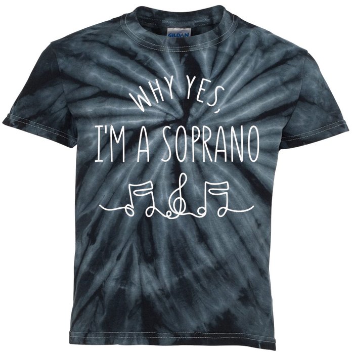 Why Yes I'm A Sopranino Musical Kids Tie-Dye T-Shirt