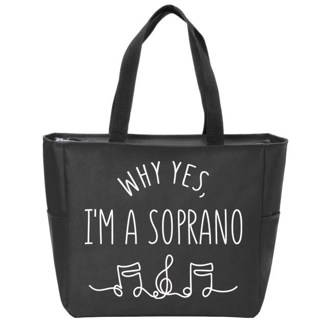 Why Yes I'm A Sopranino Musical Zip Tote Bag