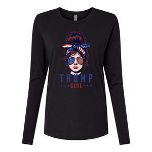 Women Yes IM A Trump Girl Get Over It Trump 2024 Election Womens Cotton Relaxed Long Sleeve T-Shirt