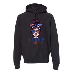 Women Yes IM A Trump Girl Get Over It Trump 2024 Election Premium Hoodie