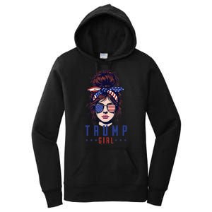 Women Yes IM A Trump Girl Get Over It Trump 2024 Election Women's Pullover Hoodie