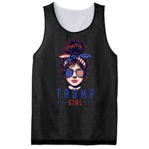 Women Yes IM A Trump Girl Get Over It Trump 2024 Election Mesh Reversible Basketball Jersey Tank