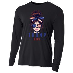 Women Yes IM A Trump Girl Get Over It Trump 2024 Election Cooling Performance Long Sleeve Crew