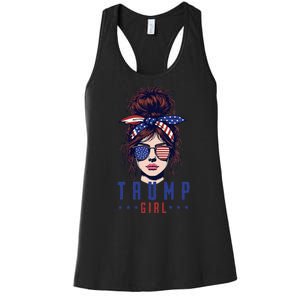 Women Yes IM A Trump Girl Get Over It Trump 2024 Election Women's Racerback Tank