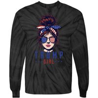 Women Yes IM A Trump Girl Get Over It Trump 2024 Election Tie-Dye Long Sleeve Shirt